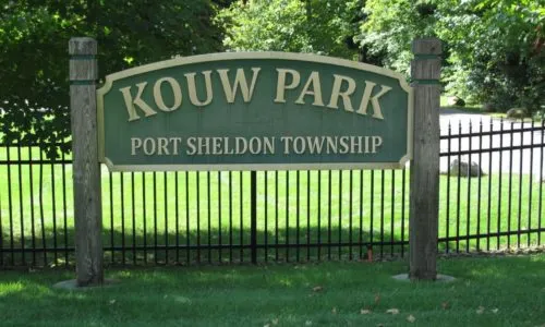 Kouw Park Port Sheldon Township Sign